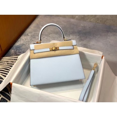 Hermes Original Epsom Leather KEL2578 светло синьо