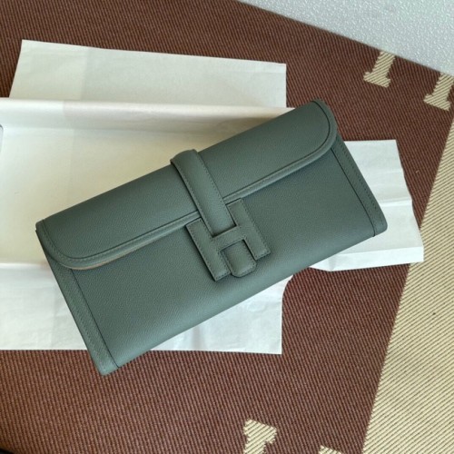 Hermes Original Espom кожена чанта 37088 бадемово зелена