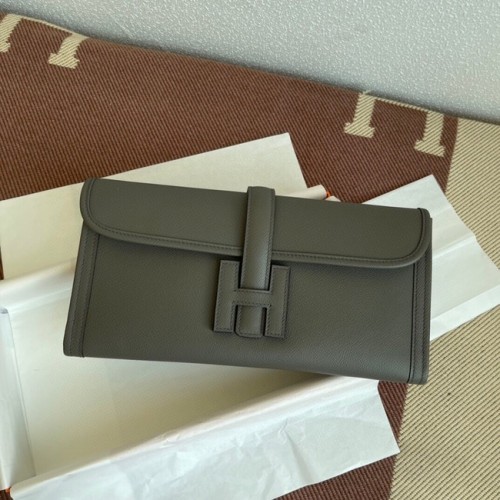 Hermes Original Espom кожена чанта 37088 тъмносива