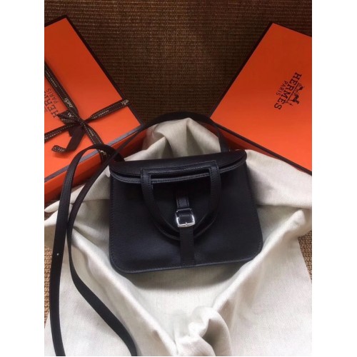Hermes Original Halzan мини чанта H069523 черна