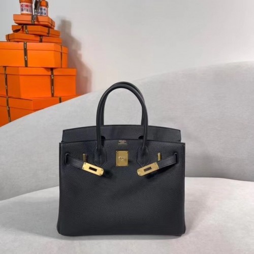 Hermes Original Togo Leather HB30O черно