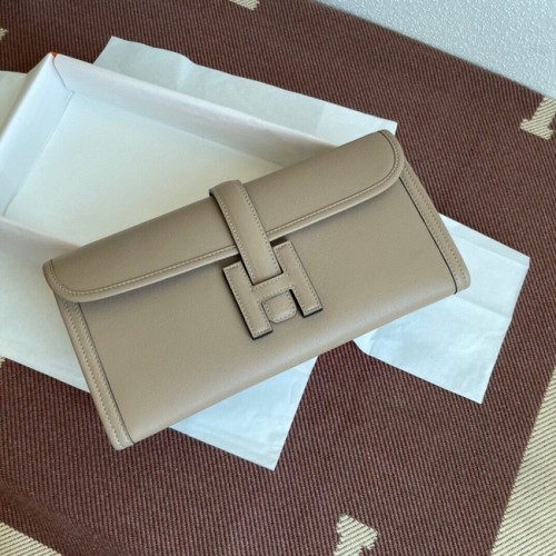 Hermes Original jige swift кожена чанта 37088 светло сива