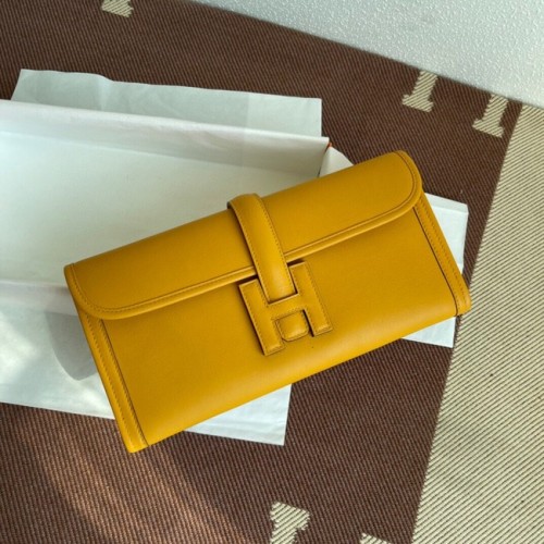 Hermes Original jige swift кожена чанта 37088 жълта