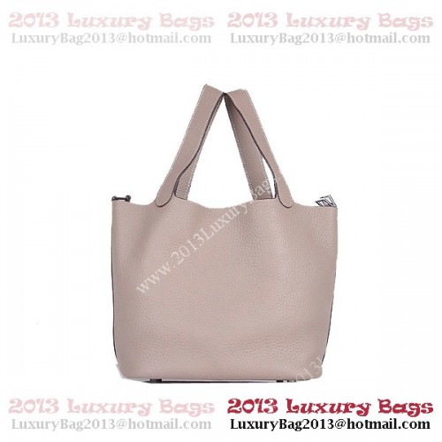 Hermes Picotin Lock MM чанта в Clemence кожа 8616 сиво