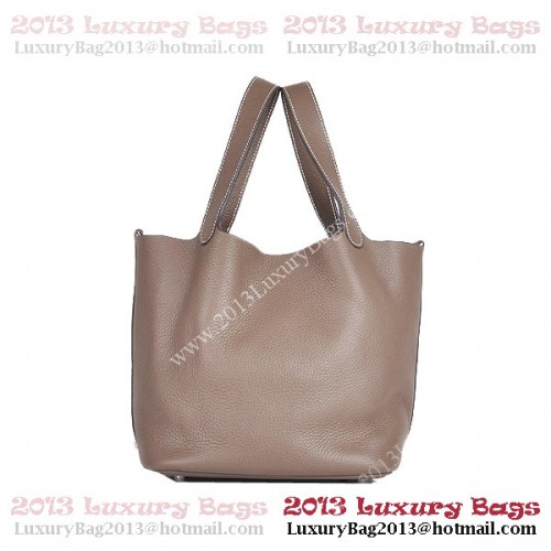 Hermes Picotin Lock MM чанта в Clemence кожа 8616 каки