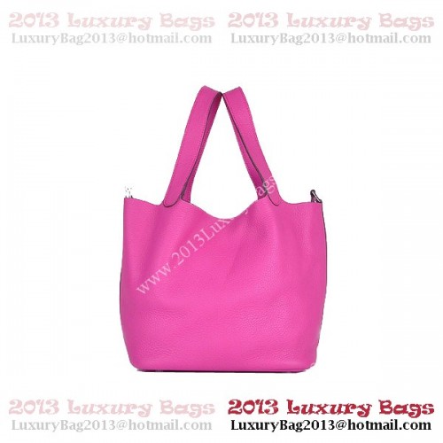 Hermes Picotin Lock PM чанта в Clemence кожа 8615 праскова