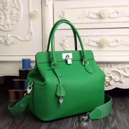 Чанта Hermes Toolbox Original Togo Leather H3259 Green