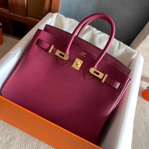 Hermes оригинална Togo кожа HB25O бордо