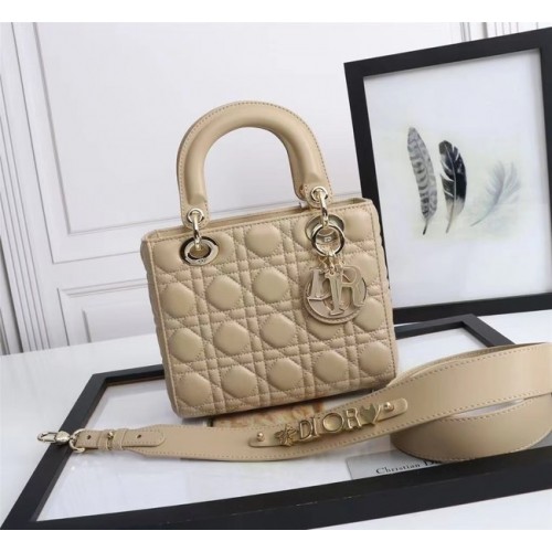 Чанта LADY DIOR MY ABCDIOR Cannage Lambskin M0538O кайсия
