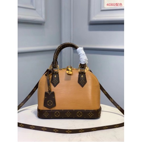 Чанта Louis Vuitton M40302 EPI LEATHER ALMA малка, синя
