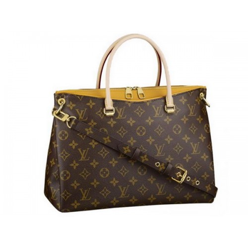 Чанта Louis Vuitton M40929 с монограм и платно Pallas LG Safran