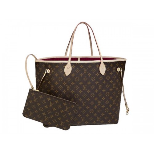 Чанта Louis Vuitton M40991 Monogram Canvas Neverfull GM Red