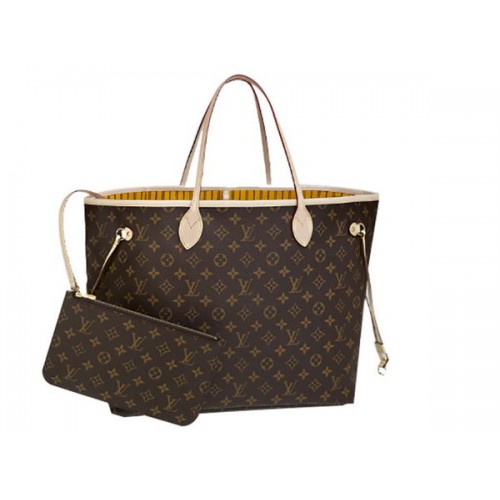 Чанта Louis Vuitton M40992 Monogram Canvas Neverfull GM Mimosa