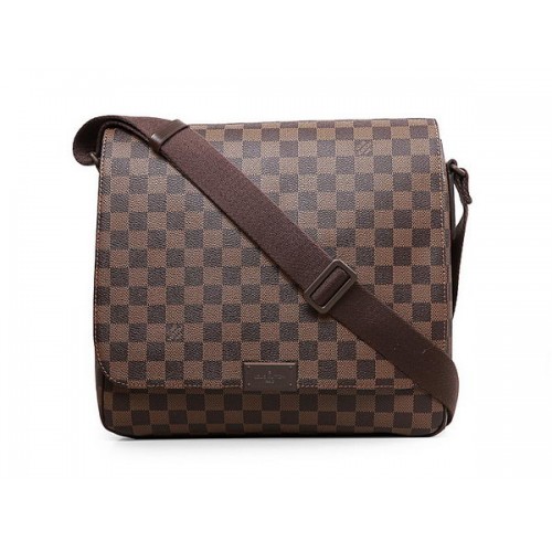 LOUIS VUITTON N41212 Платнена чанта Damier Ebene District MM Messenger Bag