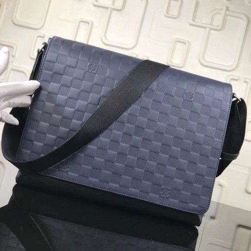 Оригинална кожена чанта Louis Vuitton N41038 N41035 Синя