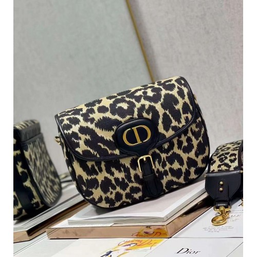 Голяма чанта DIOR BOBBY с бежова многоцветна бродерия Mizza C9267E