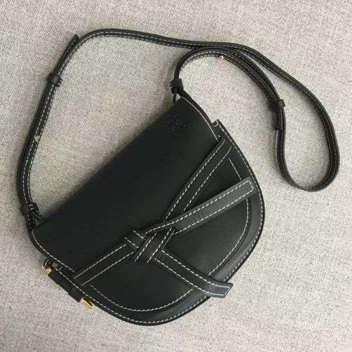 Чанта през рамо Loewe Original Leather 8088 черна