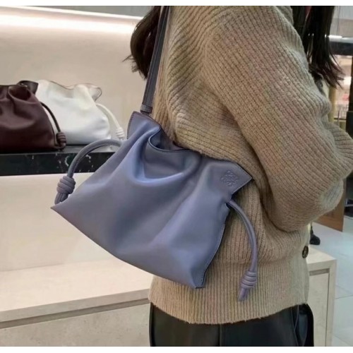 Чанта Loewe Lucky Bags Original Leather LE0539 синя