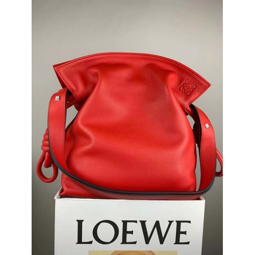 Чанта Loewe Lucky Bags Original Leather LE10199 червена