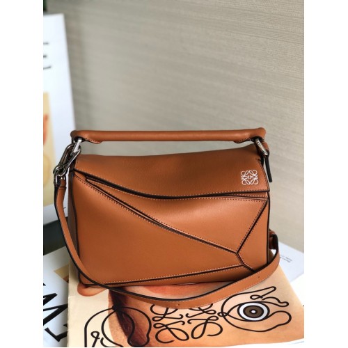 Чанта Loewe Puzzle Original Leather 61843 кафява