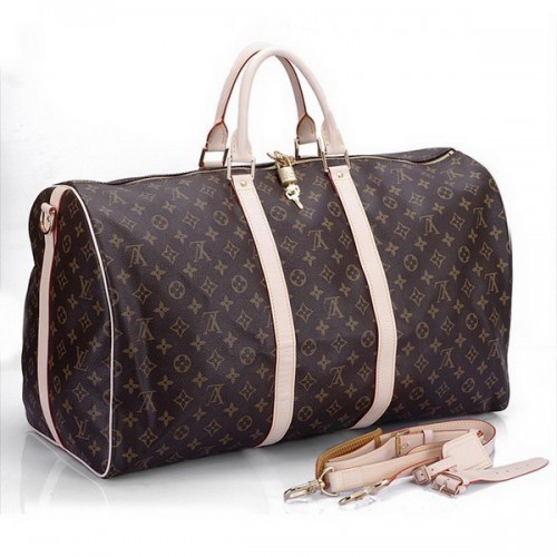 Чанта Louis Vuitton Monogram Canvas Keepall 55 с презрамка за рамо M41414