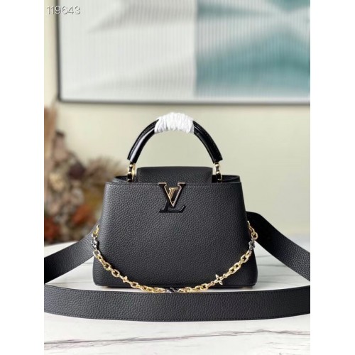Чанта Louis Vuitton CAPUCINES BB M48865 черна