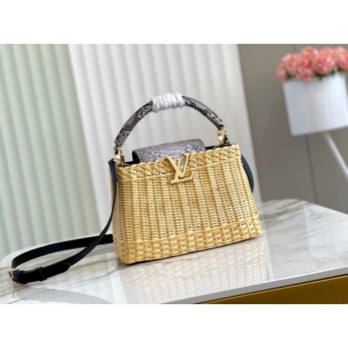 Чанта Louis Vuitton CAPUCINES BB M55011 сива