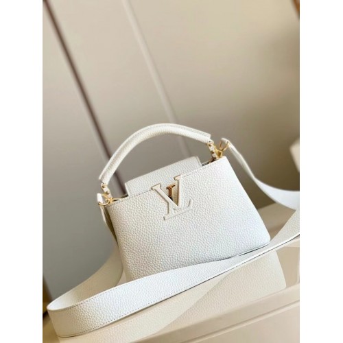 Чанта Louis Vuitton CAPUCINES MINI M55985 бяла