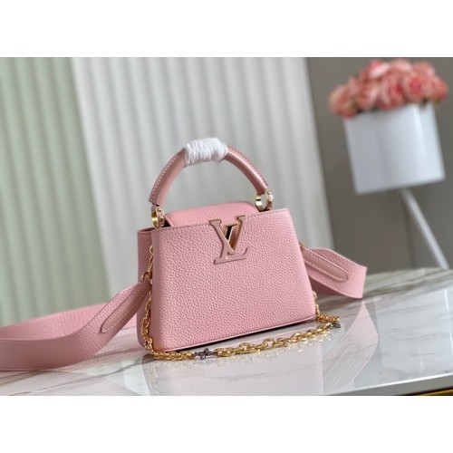 Чанта Louis Vuitton CAPUCINES MINI M59065 розова