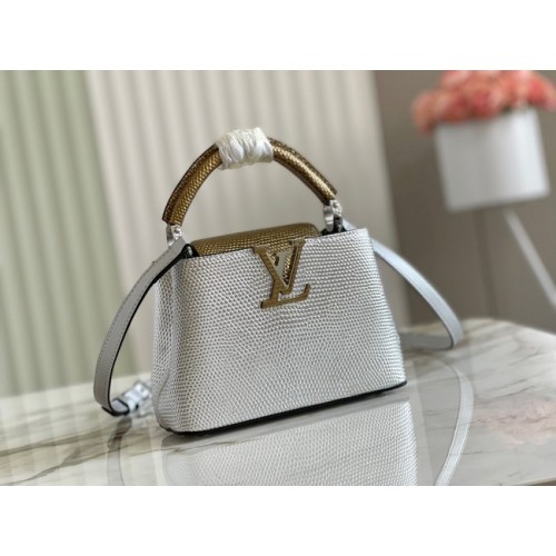 Чанта Louis Vuitton CAPUCINES MINI M59268 сребърна