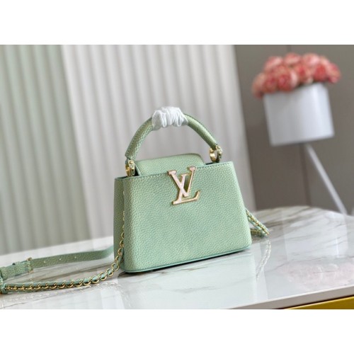 Louis Vuitton CAPUCINES MINI M81190 светло зелено
