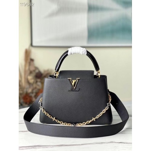 Чанта Louis Vuitton CAPUCINES MM M59209 черна