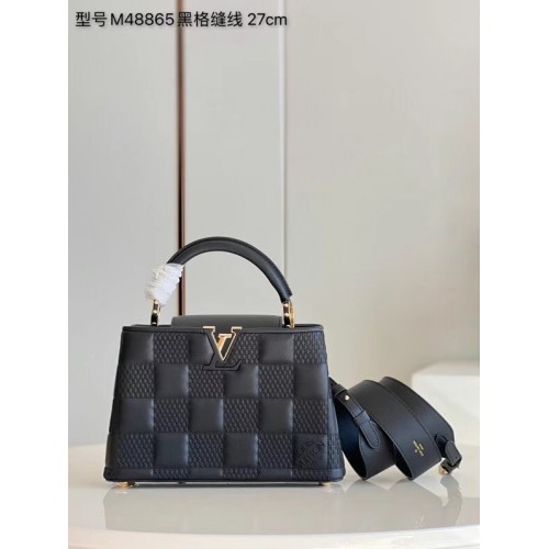 Чанта Louis Vuitton CAPUCINES PM M48864 черна