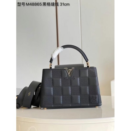 Чанта Louis Vuitton CAPUCINES PM M48865 черна
