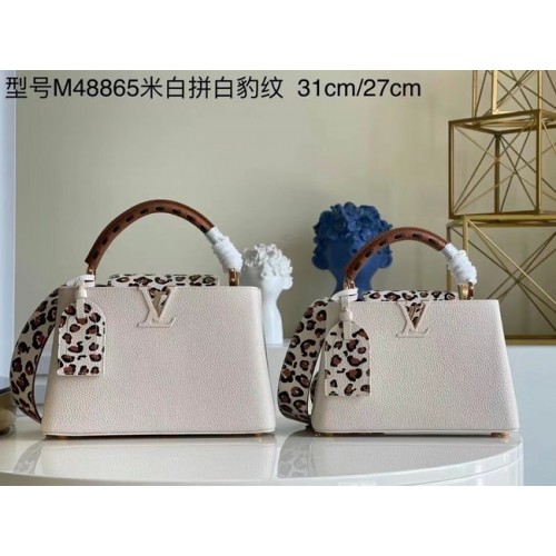 Чанта Louis Vuitton CAPUCINES PM M48865 бяла