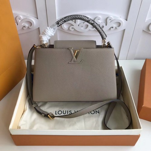 Louis Vuitton CAPUCINES PM M52386 сиво