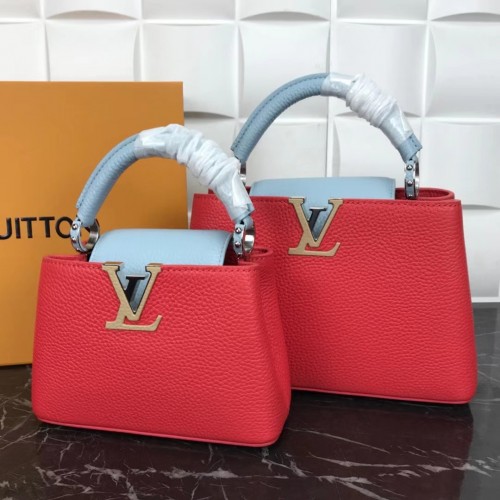 Чанта Louis Vuitton CAPUCINES PM M57519 червено и синьо