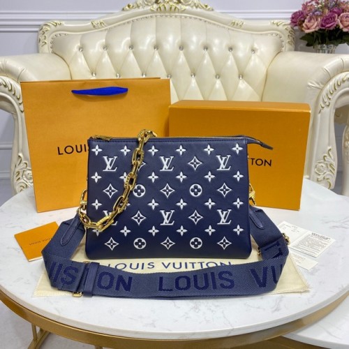 Чанта Louis Vuitton CUSHION PM M58626, кралско синьо и бяло