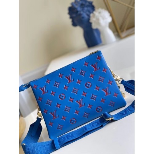 Louis Vuitton COUSSIN PM M58628 синьо и червено