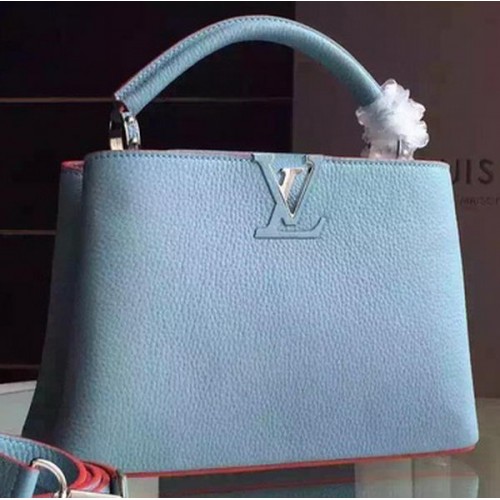 Чанта Louis Vuitton Capucines BB M94754 светло синя