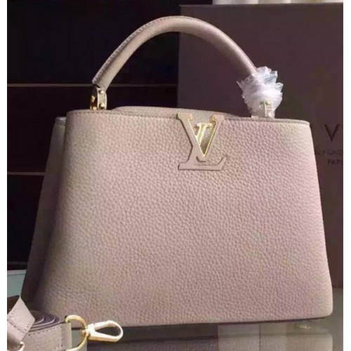 Чанта Louis Vuitton Capucines BB M94754 светло сива