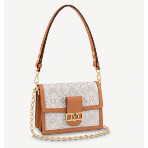 Чанта Louis Vuitton DAUPHINE MM M59483 Ecru Caramel
