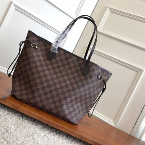Louis Vuitton Damier Ebene Original NEVERFULL MM N41358 розово