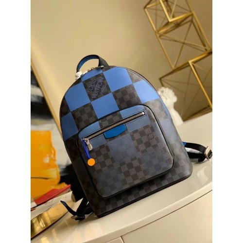 Оригинална кожена раница Louis Vuitton Damier Graphite Canvas N40402 Blue