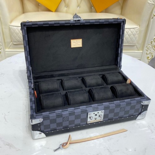 Калъф за часовник Louis Vuitton Damier Graphite canvas 8 M47641 черен