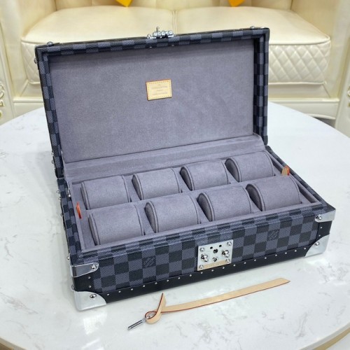 Louis Vuitton Damier Graphite canvas 8 КАЛЪФ ЗА ЧАСОВНИК M47641 сив