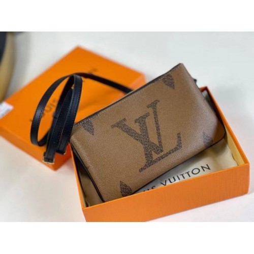 Чанта Louis Vuitton с двоен цип Pochette M69203 кафява