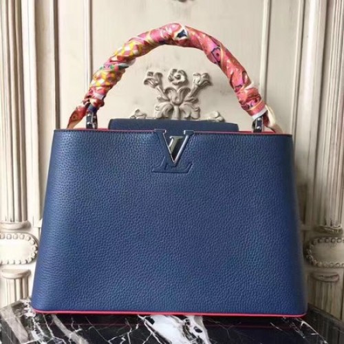 Чанта Louis Vuitton Elegant Capucines MM M41813 Blue