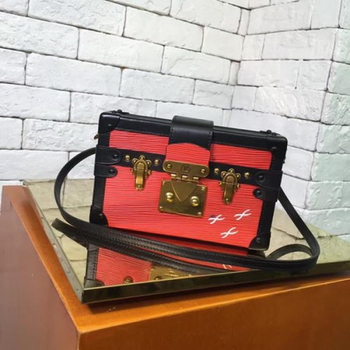 Чанта Louis Vuitton Epi Leather PETITE MALLE M54650 червена