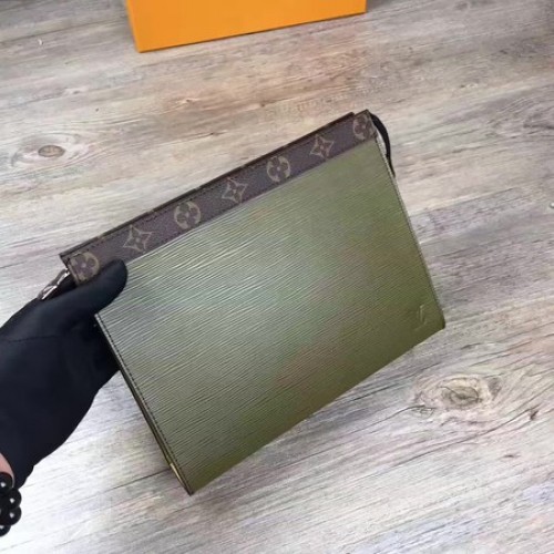 Louis Vuitton Epi кожа POCHETTE VOYAGE MM M67736 зелено